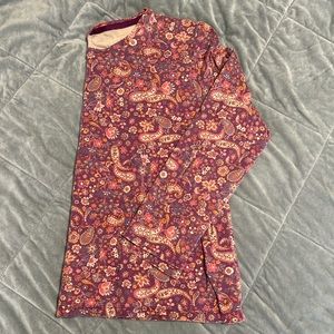Laura Scott Paisley Petite XL long sleeve